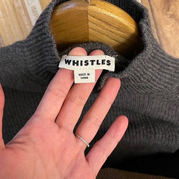 Whistles women grey cashmere sweater dress - Picture 2 of 4